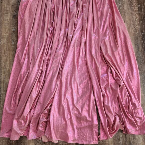 Retrofete Lia Dress Pink Purple Ombre Cut Out Strapless Maxi Size XS - Picture 4 of 10
